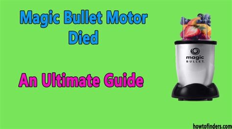 Magic bullet motor died
